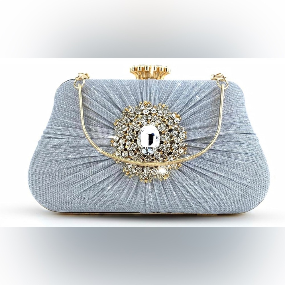 NWT Rhinestone Evening Handbag Clutch Purses
